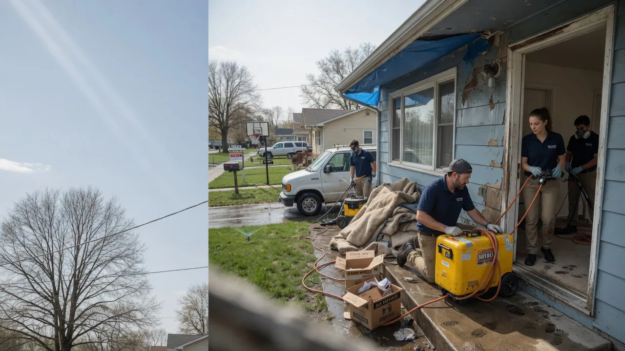 Basement Flood Cleanup in Crary, ND near me